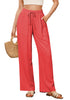 Coral Women's Lounge Elastic Waist Pants with Pockets Soft Quick Dry Wide Leg