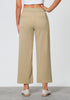 Khaki Women's Workwise High Rise Slacks Wide Trouser Pant Trousers Wideleg