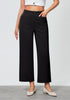 Black Women's Workwise High Rise Slacks Wide Trouser Pant Trousers Wideleg