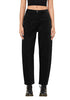 True Black for Women's All Season Baggy Denim High-Waist Jean Ankle Length Barrel Classic Pants