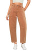 Caramel for Women's All Season Baggy Denim High-Waist Jean Ankle Length Barrel Classic Pants