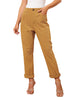 Spruce Yellow Women's High Waisted Corduroy Straight Leg Loose Fit Slacks Stretchy