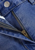 Classic Blue Women's Fashionable High Waisted Wide Leg Jeans Casual Jeans Versatile for Commuting