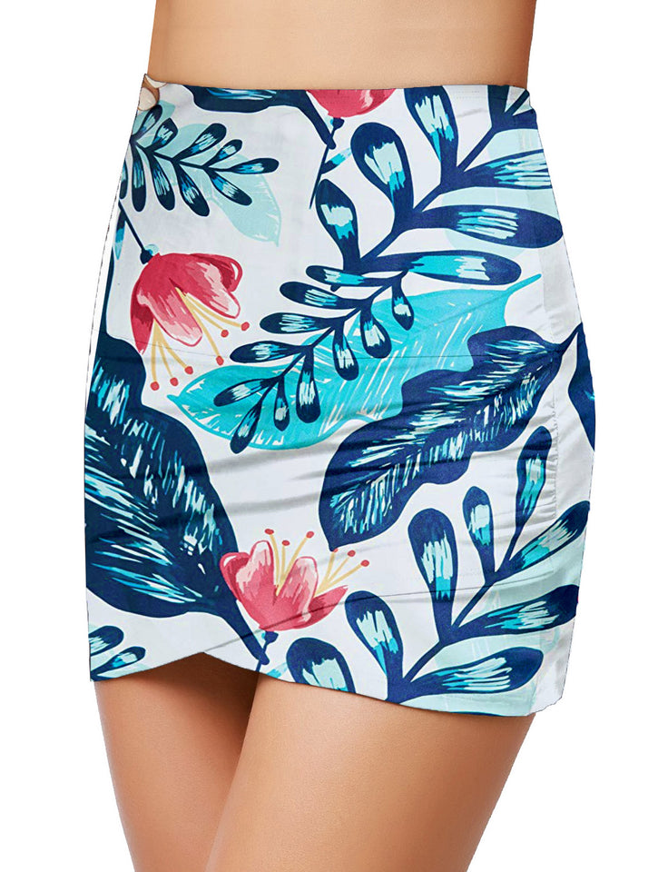 Women High Waist Swim Skirt Bikini Bottom Tie Side Tankini Skort – Lookbook  Store
