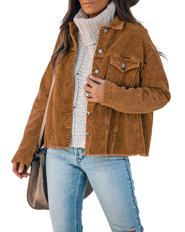 Corduroy winter sales jacket womens