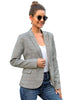 Womens Notched Lapel Pockets Button Work Office Blazer Jacket Sui