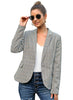 Womens Notched Lapel Pockets Button Work Office Blazer Jacket Sui
