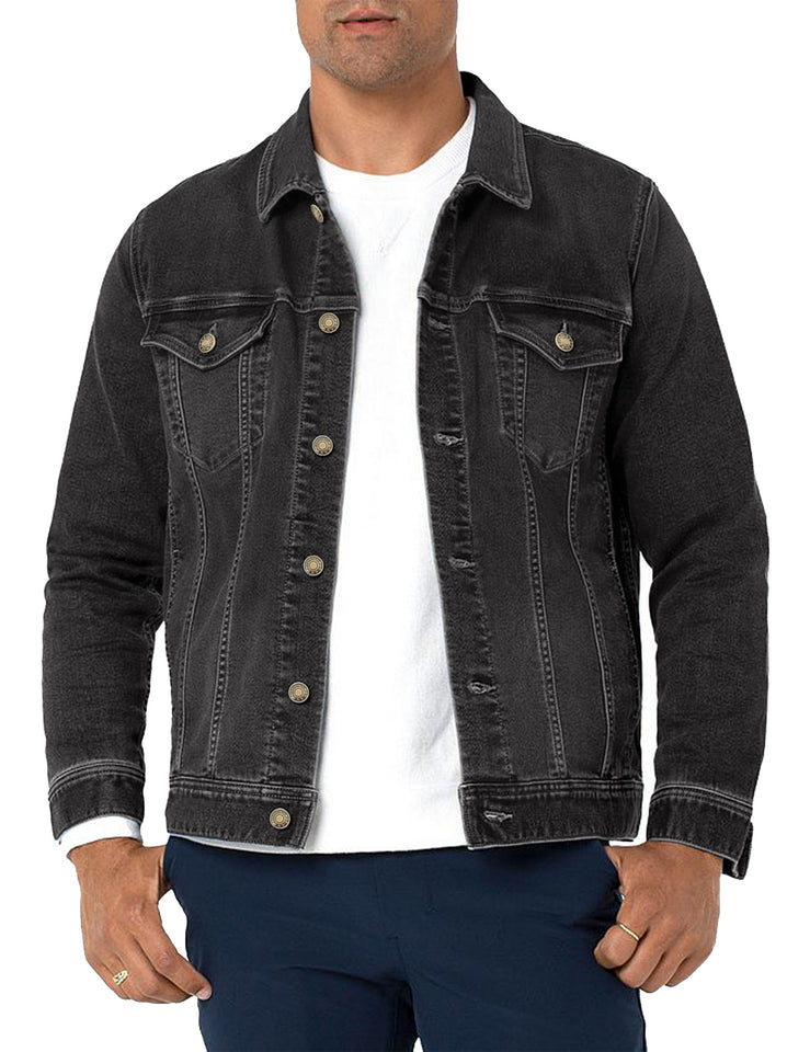 ASOS DESIGN oversized denim jacket in washed black - ShopStyle