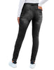 Black Mid-Waist Skinny Fit Denim Jeans
