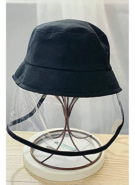 Actual photo of full face bucket hat protective face shield