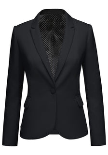 Ladies black blazer jacket top