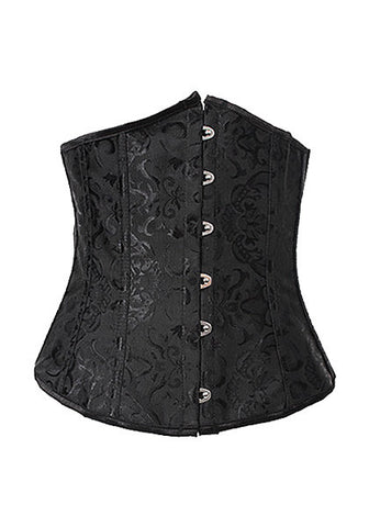 Black Steel Boned Corset
