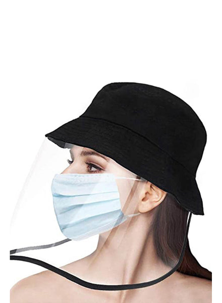 Full Face Bucket Hat Protective Face Shield