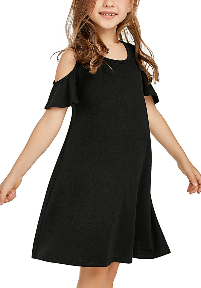 Ladies cold shoulder online dress