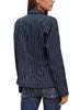 Womens Notched Lapel Pockets Button Work Office Blazer Jacket Suit