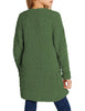 Girls Open Front Knit Sweater Cardigan Pocketed Outerwear 4-13 Years
