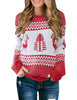 LookbookStore Women Ugly Christmas Tree Reindeer Holiday Knit Sweater Pullover