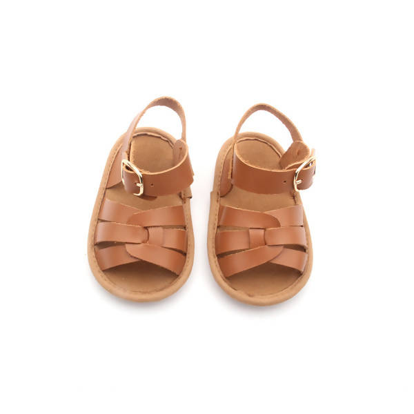 Neonjacc Infant Crib Baby Sandals Leather Shoes